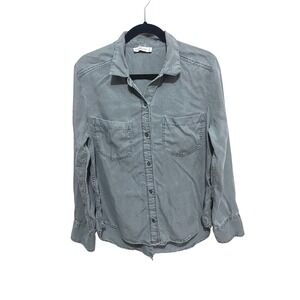 Abercrombie Lyocell Shirt M Gray Split Hem Softwear Utilitycore‎ Minimalist